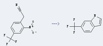 Benzeneacetonitrile,2-nitro-4-(trifluoromethyl)- can be used to get 6-trifluoromethyl-indole.